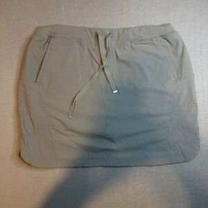 Halcyon Womens Hiking Skort Gray Nylon Spandex Active Golf Skirt Size Medium